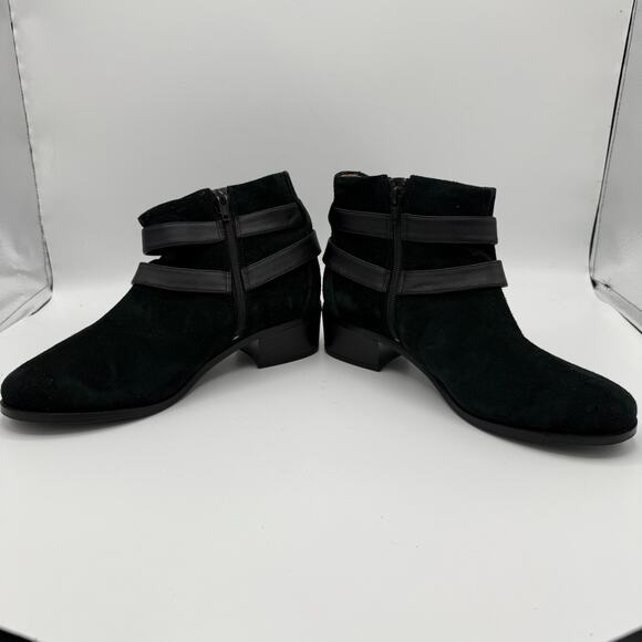 Vionic Hope Mana Ankle Boot Women 9.5 Black Suede Water-Resistant Orthotic VS394 - Picture 6 of 14